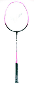 Różowo-czarna rakietka do badmintona Allright Bluedragon 663