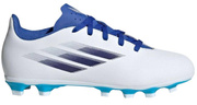 Biało-niebieskie buty piłkarskie korki Adidas X Speedflow.4 GW7519 - Junior