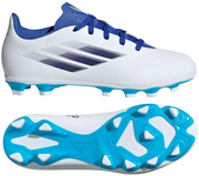 Biało-niebieskie buty piłkarskie korki Adidas X Speedflow.4 GW7519 - Junior