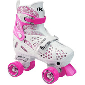 Wrotki Roller Derby Trac Star 1971 r30-34 biało-różowe