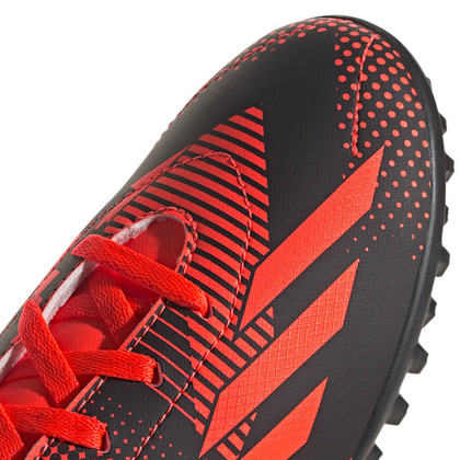 Czarno-pomarańczowe buty turfy Adidas X Speedportal Messi.4  GZ5136 - Junior