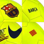 Żółta piłka nożna Nike FC Barcelona Supportes Football SC3291-702 r5