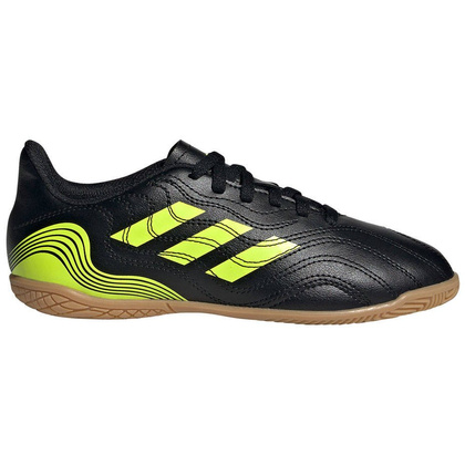 Czarno-seledynowe buty piłkarskie halówki Adidas Copa Sense.4 FX1973 - Junior