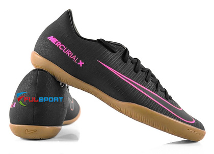 Czarne buty piłkarskie na halę Nike Mercurial Vapor IC 831947-006 JR