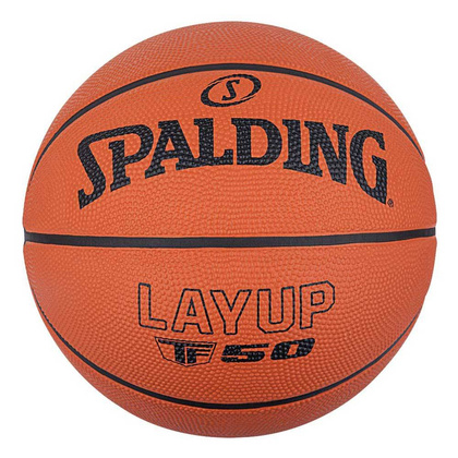 Brązowa piłka do koszykówki Spalding TF-50 Layup