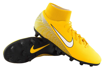 Żółto-czarne buty piłkarskie Nike Mercurial Superfly Club Neymar MG AO9467-710
