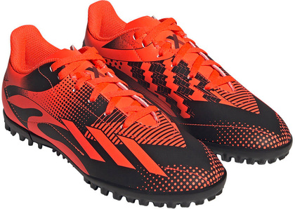 Czarno-pomarańczowe buty turfy Adidas X Speedportal Messi.4  GZ5136 - Junior