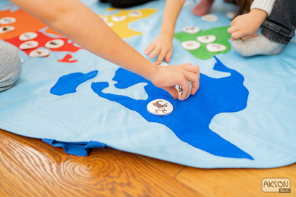 Zestaw Mata Edukacyjna Mapa Świata Zabytki 20 rzepów