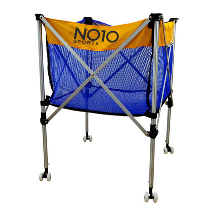 Niebiesko-żółty wózek na piłki NO10 VBCC-100B