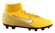 Żółto-czarne buty piłkarskie Nike Mercurial Superfly Club Neymar MG AO9467-710