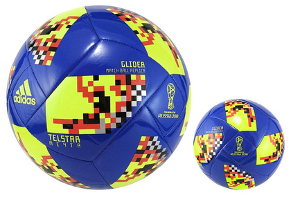 Niebieska piłka nożna Adidas Telstar Mechta Glider CW4687 r4