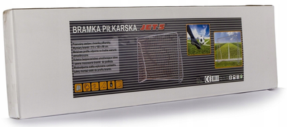 Bramka metalowa piłkarska z siatką Jet 5 213x150x90 cm szara