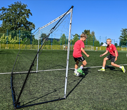 Biała bramka Yakimasport Flex 240cm x 150cm 100774