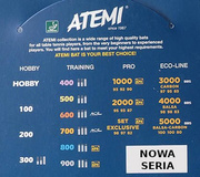 Atemi 3000 AN - Rakietka do tenisa stołowego (rączka anatomiczna) + piłeczki