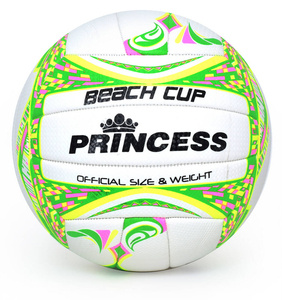 Biało-zielona piłka do siatkówki plażowej Smj Princess Beach Cup