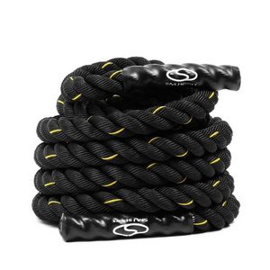 Czarna lina treningowa SMJ EX100 Battling Rope