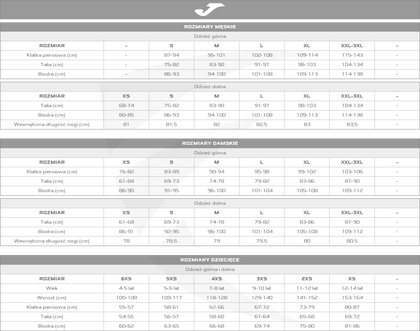 Biało-czarny strój sportowy na WF Joma Combi Nobel 100052.200 + 100053.100 - Junior r6XS-5XS