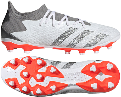 Biało-czerwone buty piłkarskie korki adidas Predator Freak.3 L GZ2826