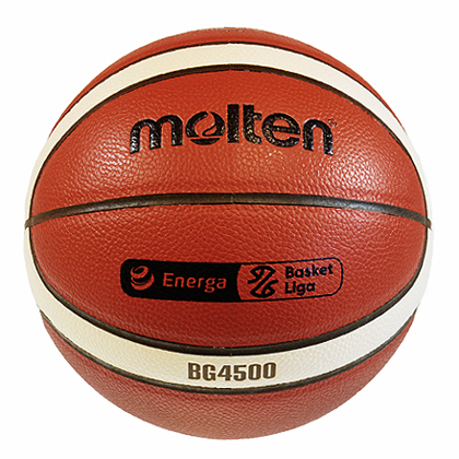 Brązowa piłka do koszykówki Molten Energa Basket Liga B7G4500-PL