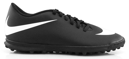 Czarno-białe buty piłkarskie na orlik Nike Bravatax TF 844440-001 JR