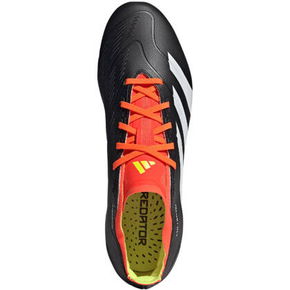 Czarno-koralowe buty piłkarskie Adidas Predator League FG IG7762