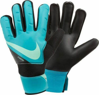 Czarno-turkusowe rękawice bramkarskie Nike Match CQ7795-356 - Junior