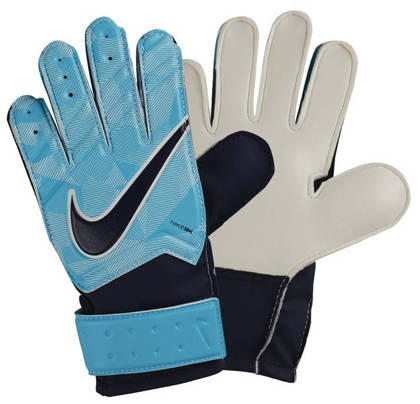 Niebieskie rękawice bramkarskie Nike Match GS0343-414 - Junior