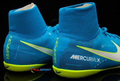 Niebiesko-żółte buty piłkarskie na halę Nike Mercurial VIctory Njr DF IC 921491-400 JR