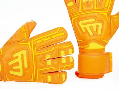 Pomarańczowe rękawice bramkarskie Football Masters Clima Orange Contact Grip RF