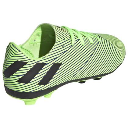 Zielono-czarne buty piłkarskie Adidas Nemeziz 19.4 FxG FV4011 Junior