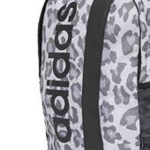 Czarno-beżowy plecak szkolny Adidas Linear Backpack Leopard GE1230