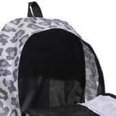 Czarno-beżowy plecak szkolny Adidas Linear Backpack Leopard GE1230