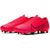 Czerwone buty piłkarskie korki Nike Mercurial Vapor 13 Academy FG/MG AT5269-606