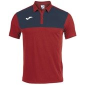 Czerwono-granatowa koszulka polo Joma Winner 101684.603