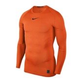 Koszulka termoaktywna Nike Pro Top Compression 838077-819 pomarańczowa