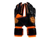 RĘKAWICE BRAMKARSKIE FOOTBALL MASTERS CLASSIC BLACK ORANGE AQUA GRIP MIXCUT JUNIOR