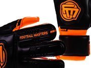 RĘKAWICE BRAMKARSKIE FOOTBALL MASTERS CLASSIC BLACK ORANGE AQUA GRIP MIXCUT JUNIOR