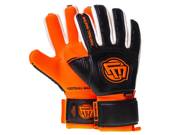 RĘKAWICE BRAMKARSKIE FOOTBALL MASTERS CLASSIC BLACK ORANGE AQUA GRIP NC