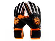 RĘKAWICE BRAMKARSKIE FOOTBALL MASTERS CLASSIC BLACK ORANGE AQUA GRIP NC