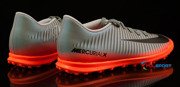 Szaro-pomarańczowe buty piłkarskie na orlik Nike Mercurial Vortex CR7 TF 852497-001 JR