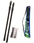 Zestaw siatka badminton + słupki Magic Sports Telescopic Net Post Set 480029