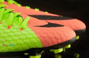 Zielono-pomarańczowe buty piłkarskie Nike Hypervenom Phelon FG 852556-308