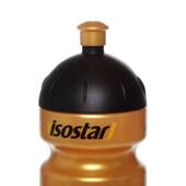 Złoto-czarny bidon sportowy Isostar Finisher 650ml