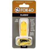 Żółty gwizdek sędziowski ze sznurkiem Fox40 Classic 9903-0208